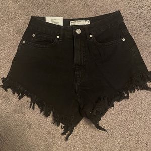 NWT Garage black denim shorts